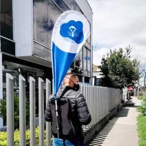 pop man gota, pop man, pop man publicidad, pop man bogota, Portapendones Popman