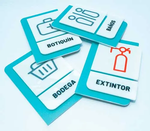 "señalización corporativa" "señalización químicos" "señalización para empresas" "señalización personalizada" "señalización en acrílico"