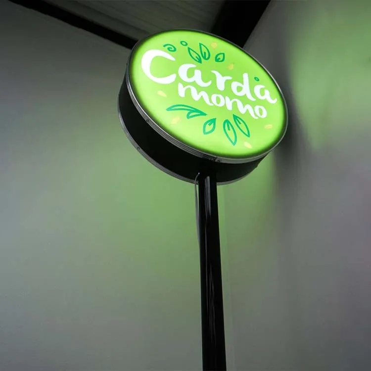 caja de luz redonda, caja de luz led, cajas de luz para negocios