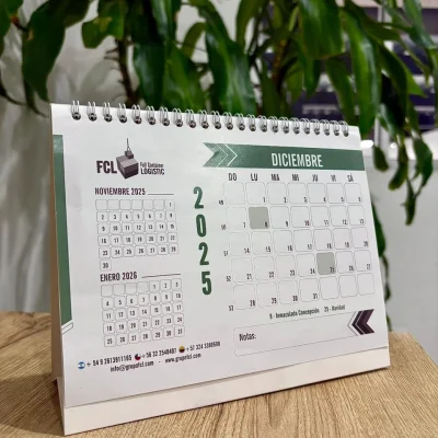 Impresion de calendarios de escritorio